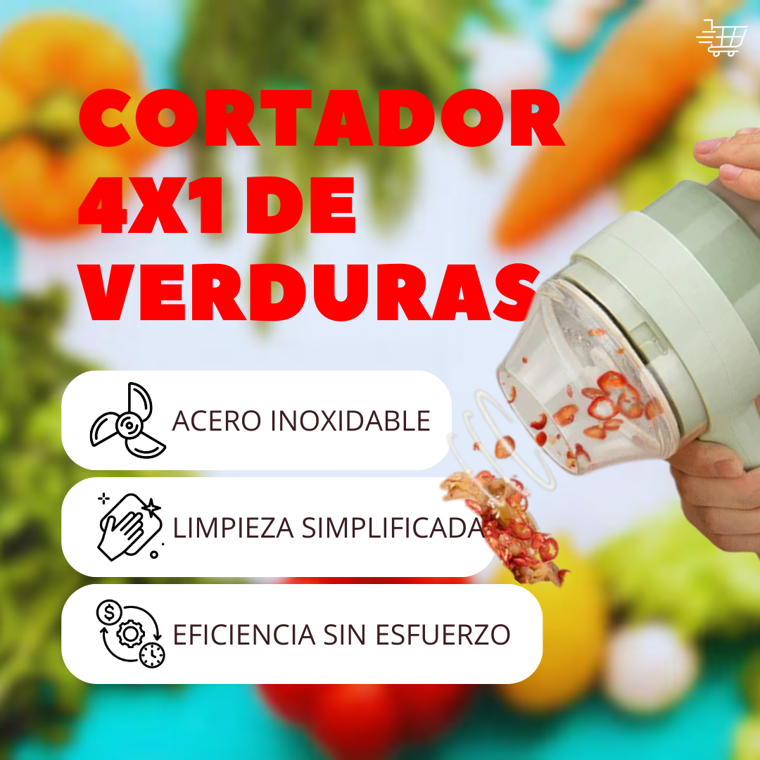 Cortador de verduras 4 en 1